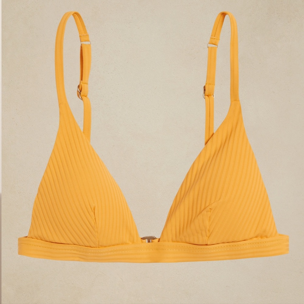 Vitamin A Moss Bikini Top in Sunflower